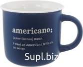 Americano mug, 380ml, dark blue