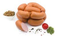 Мясное колбасное изделие варёное категории А. Сардельки «Говяжьи»