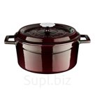 Кастрюля с крышкой d=24см., 4,5л. чугун эмаль "MAJOLİCA AUBERGINE"  LAVA