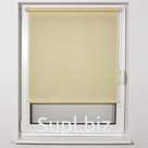 Штора рулонная BRABIX 60×175 см, текстура - лён, защита 55-85%, 200 г/м2, кремовый S-21, 605983