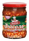 Фасоль печеная с овощами в томатном соусе 480 гр.