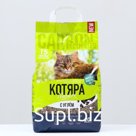Наполнитель минеральный комкующийся "Котяра" с активированным  углем, 20 л