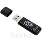 Память Smart Buy "Glossy"   8GB, USB 2.0 Flash Drive, черный