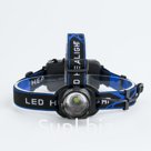 Фонарь налобный аккумуляторный, 1 LED, 3 режима, 5 Вт, 200 Лм, рассеиватель, 11 х 8 х 6 см