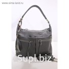 277-21 1809 Женская сумка кожаная Ludor Серый