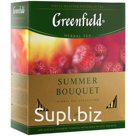 Чай Greenfield "Summer Bouquet", травяной аром. малина, шиповник, яблоко, 100 пакетиков по 2г