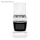 Плита Gefest ПГ 1200-С5, газовая, 4 конфорки, 63 л, газовая духовка, белая