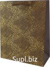 Snake skin gift bag Color: brown Size: 26x12x32 cm