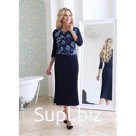 Платье женское, размер 44, цвет синий