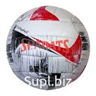 E39980 Мяч волейбольный (бело/красно/черный), PU 2.7, 300 гр, машинная сшивка