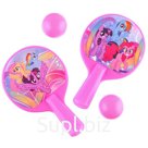Набор игровой, ракетки и два мячика, My little pony