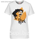 Футболка женская «Меламед. Bjork», размер XXL, цвет белый