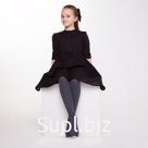 Колготки детские, цвет джинс, рост 140-146 см