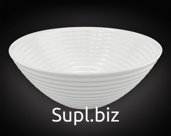 Salad bowl NataM, 170mm diameter, ribbed, white