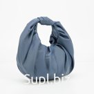 Сумка-хобо, отдел на молнии, цвет синий