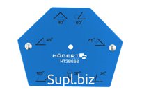HOEGERT Шестигранный магнитный угольник для сварочных работ 22,5кг, размер: 120х90х18мм