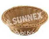 Хлебница плетен.ротанг коричн..круглая d=18.5.h 7.5см SUNNEX