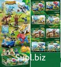 Конструктор QL1729 Dinosaur World Нападение динозавров 8 шт. в упаковке 24х16х4.5см