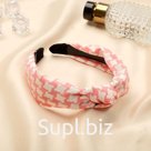 Ободок для волос "Алеста" 2,2 см, геометрия, микс