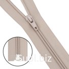 Молния витая т5 1 замок 50см (572 св.бежевый), 10 шт