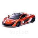 Машина металлическая McLaren P1, 1:36, открываются двери, инерция, цвет красный