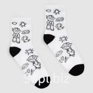 Носки женские MINAKU «Boy», цвет белый, размер 36-37 (23 см)