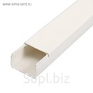 Кабель-канал IEK ECOLINE, 40х25 мм, L=2000 мм, пластик, белый
