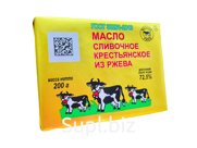 Предлагаем масло сливочное Крестьянское 72,5% ГОСТ