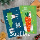 Набор кухонных полотенец Доляна Company of hares 35х60 см - 2 шт., 100% хл