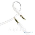 HOCO HC-45354 UPA16 AUX аудио кабель 3.5 mm jack - 3.5 mm jack 1m позолоченные контакты White