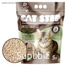 Наполнитель комкующийся растительный CAT STEP Wood Original, 5 л