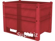 Контейнер пластиковый 1200х800х870 , сплошной, арт. EcoLine-590 красный, код: 20793