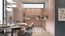 Кухня Ариадна выполнена в современном стиле. Благодаря своему изяществу модель гармонично впишется в просторное или небольшое помещение.
Фасады - Плёнка ПВХ.