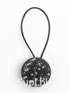 Подхват для штор магнитный Ajur MI M21- black with silver Пластмасса/металл/полиестер 1 шт. Черный/серебряный