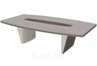 Стол для переговоров модульный, цвет светлый мокко + беж