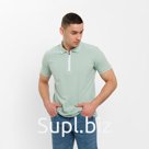 Футболка поло мужская MINAKU REGULAR FIT: оливковая, р-р 50