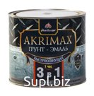 Грунт-эмаль 3в1 быстросохнущая матовая Akrimax-Рremium зеленая 1,7 кг