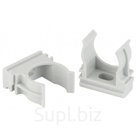 Крепеж-клипса ЭРА CLIP-25 для трубы cерая d25 мм