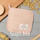 Прихватка Этель"Kitchen" цв.бежевый, 19х19 саржа,100% х/л