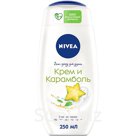 Гель-уход для душа Нивея женский Моменты наслаждения Крем карамболь 250 мл 1/12