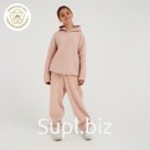 Брюки детские MINAKU: Basic Line KIDS, пудровые, рост 158 см