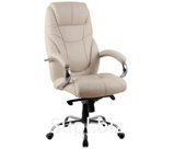 Офисное кресло Kingstyle SHL-9-1 Tonpo PU Chrome (экокожа, кремовый) КОД ТОВАРА: KSG-0001172