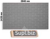 Гибки кирпич на сетке. Размер 111*126 см БУРГУНДИ фактура