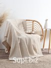 Плед «Этель» Cotton, 150×240 см, бежевый, хлопок 100%