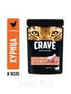 Влажный корм Crave для кошек, пауч курица в желе 70 г