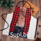 Фартук "Этель" Для самого сильного 71х73см, 100% хлопок, саржа 190 гр/м2