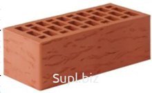 Кирпич керамический утолщенный лицевой красный 250х120х88 Руст