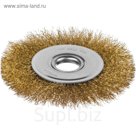 Щетка металлическая для УШМ MIRAX 35141-125, плоская, витая проволока 0.3 мм, d=125 мм