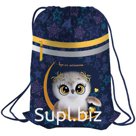 Мешок для обуви Berlingo "Owl dream", 410*490мм, световозвращающая лента, 1 отд., карман на молнии