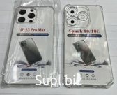 Силиконовый чехол прозрачный с усиленными углами TPU 1.5  для Infinix Hot 30i